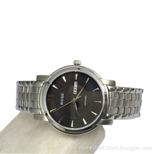 New leather strap design red sandal men watch handmade OEM men watches